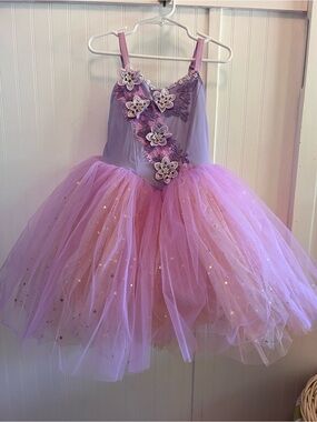 Tutu School Ballet Tutu Recital with Unicorn Headband Set Size XS